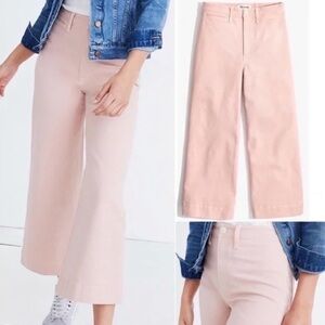 [MADEWELL] Blush Pink Emmett Wide Leg Crop Jean Petite